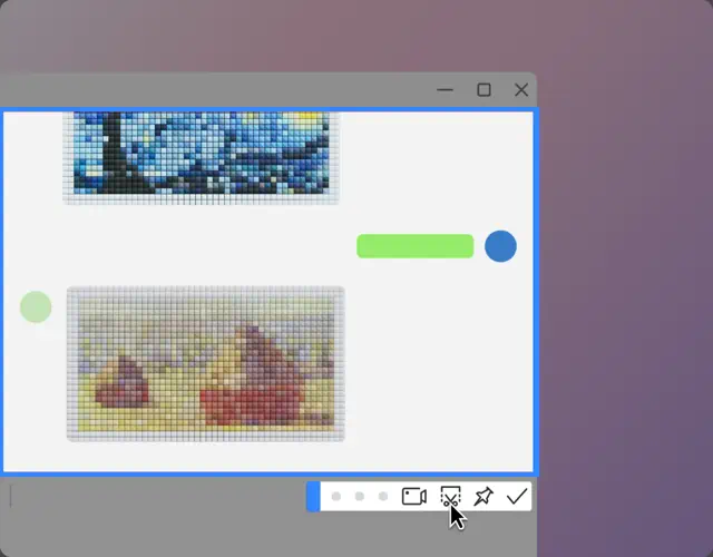 Long screenshot feature